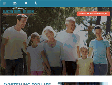 Tablet Screenshot of lakesidedentalsolutions.com